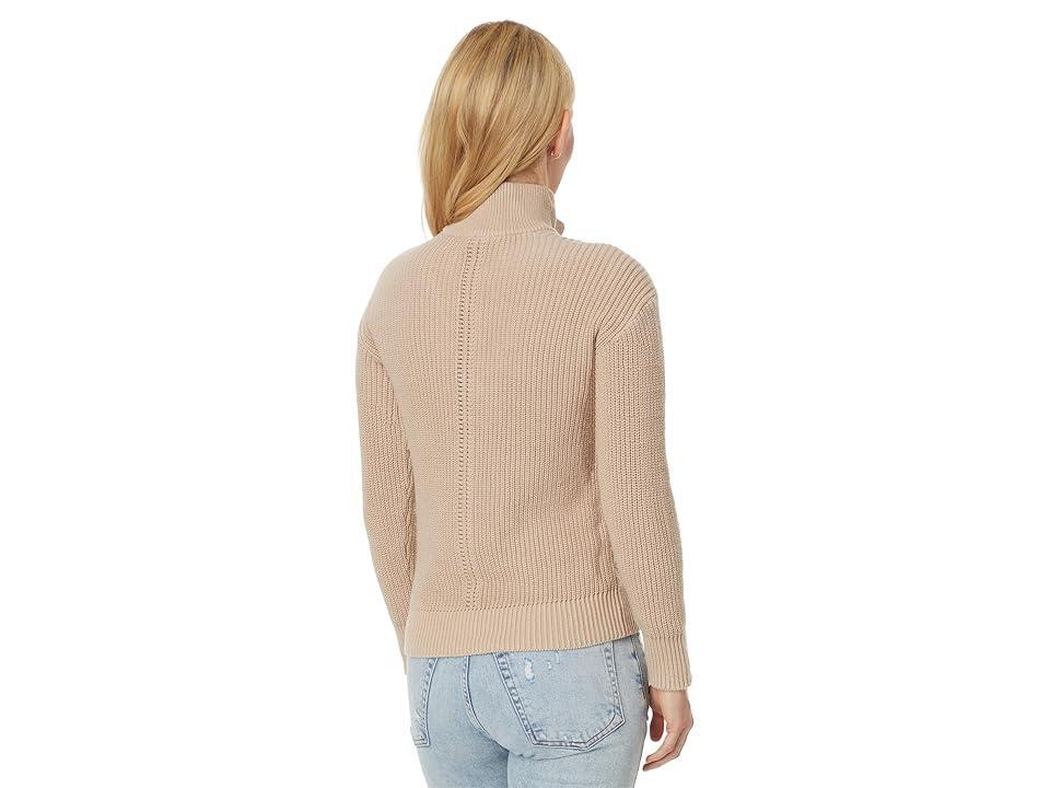 PACT Luxe Knit Henley Sweater (Oat) Women's Sweater Product Image