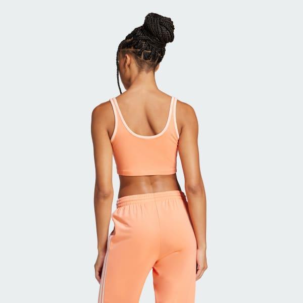 adidas Adicolor 3-Stripes Bra Top White 2XL Womens Product Image