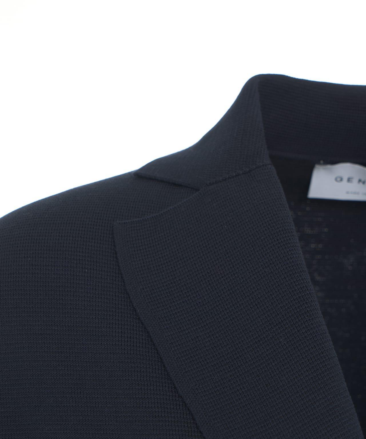 Knit double-breasted blazer Product Image