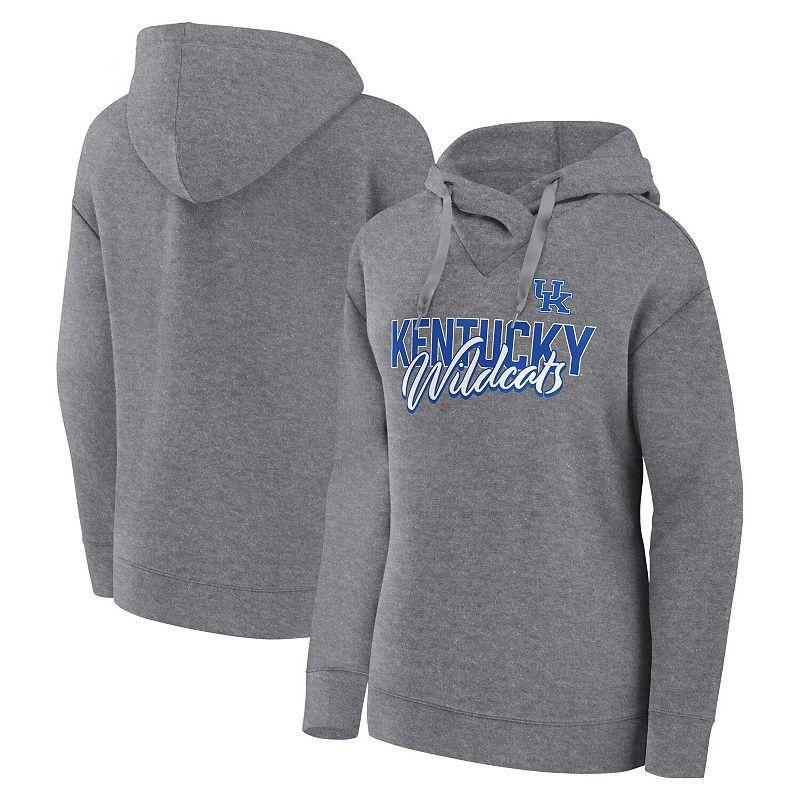 Women's Fanatics Branded Heather Gray Minnesota Twins Script Favorite Pullover Hoodie, Size: Medium, Grey Product Image
