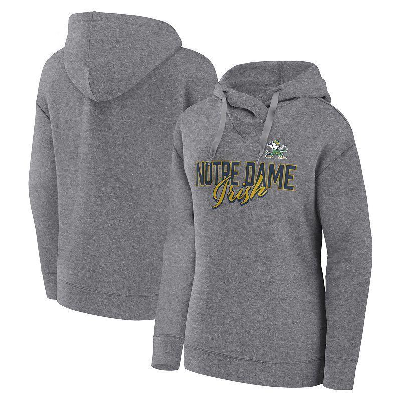 Women's Fanatics Branded Heather Gray Minnesota Twins Script Favorite Pullover Hoodie, Size: Medium, Grey Product Image