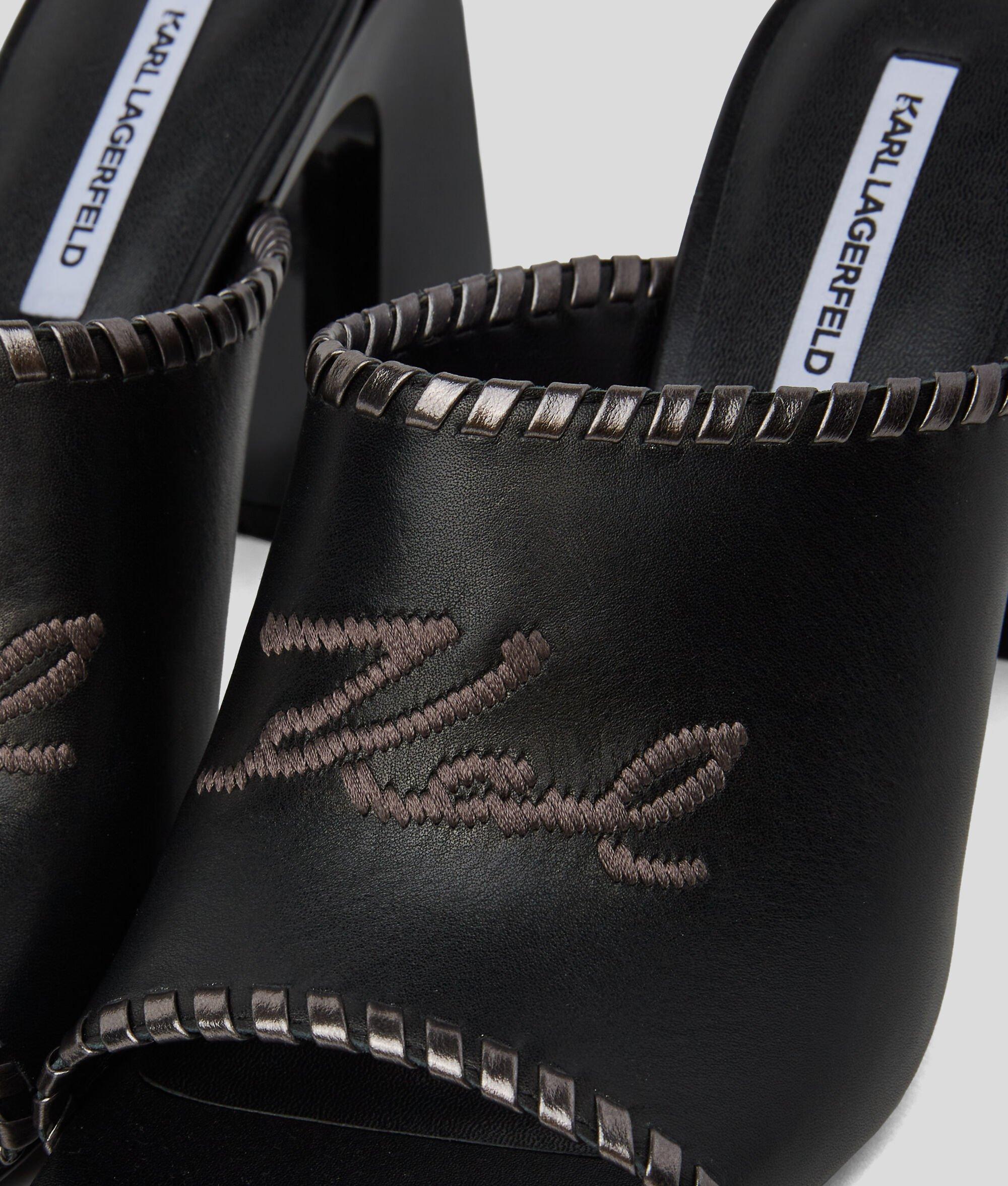 KARL SIGNATURE ASTRA NOVA HEELED SANDALS Product Image