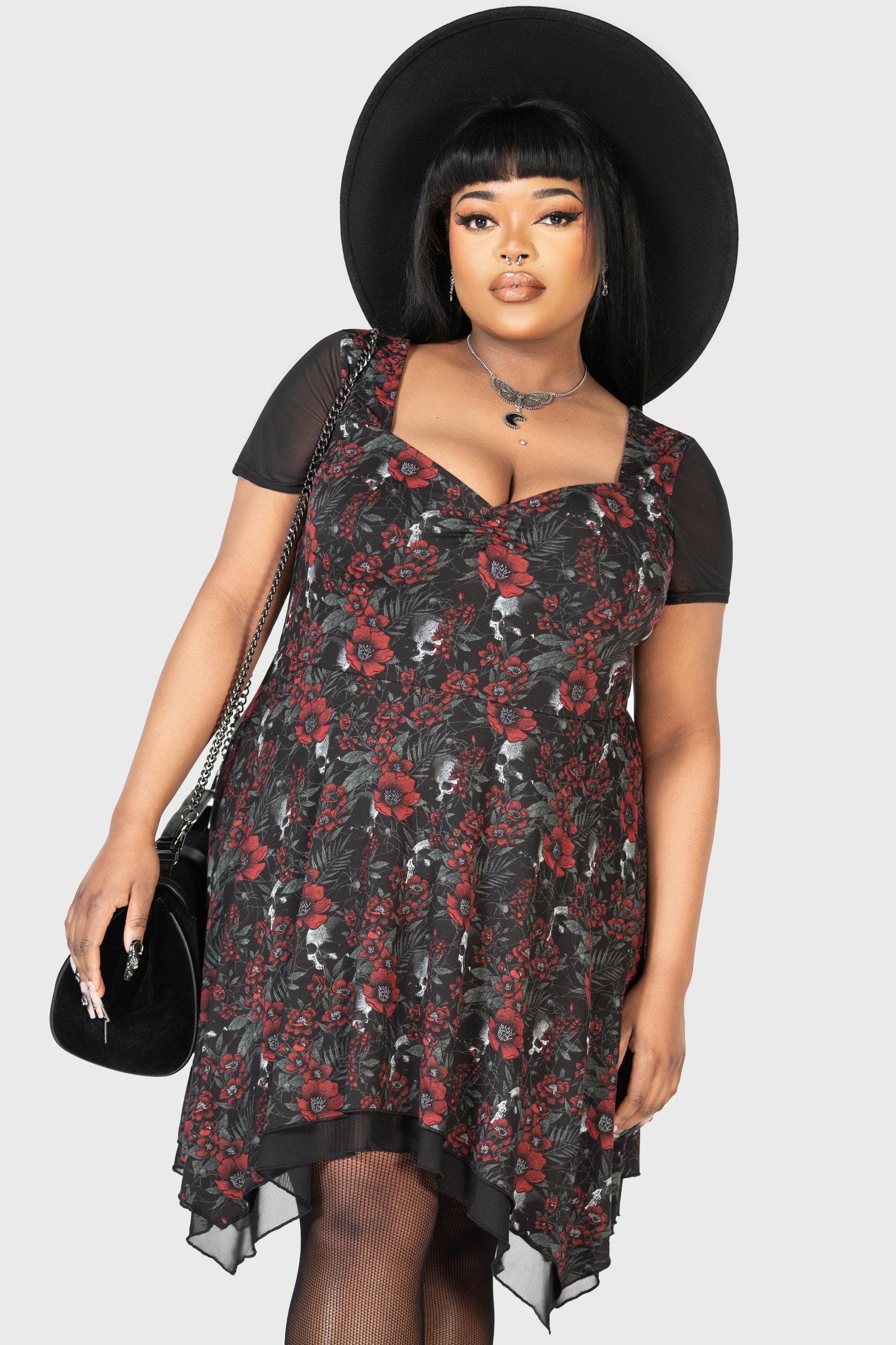 Crimson Decay Mini Dress - Resurrect Female Product Image