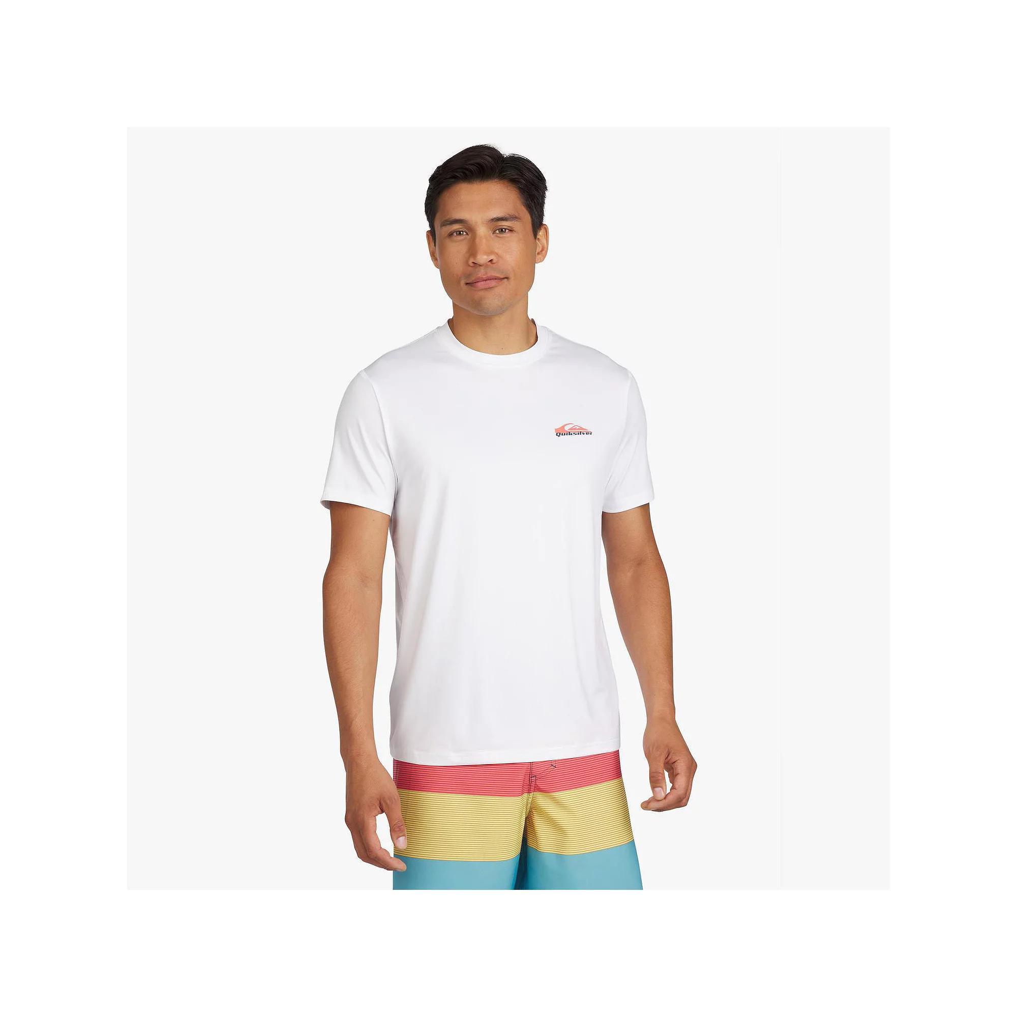 Men's Quiksilver UPF 50 Short Sleeve Surf Tee, Size: XXL, White Product Image