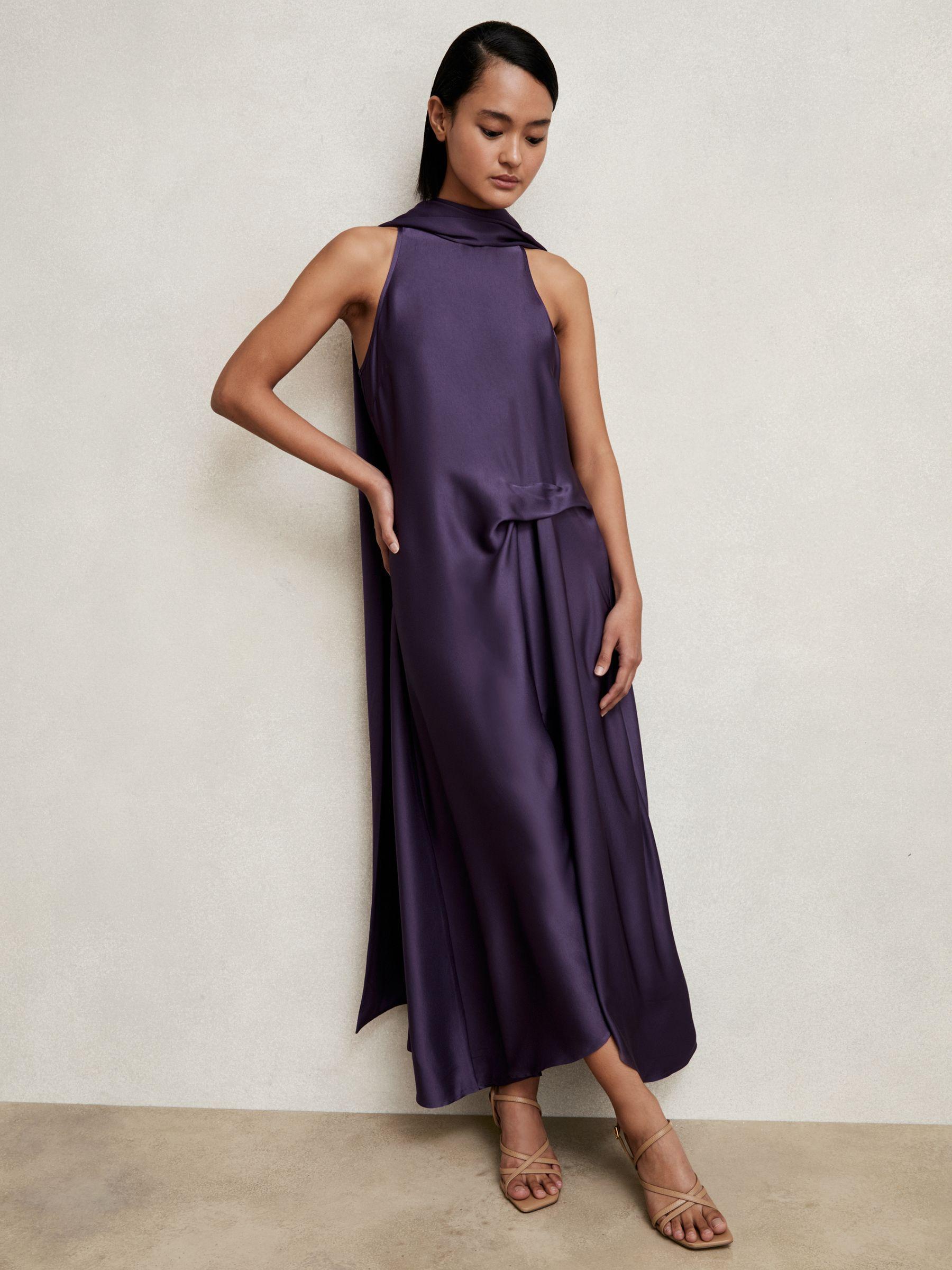 Petite Linen Belted Midi Shirt Dress in Ivory Product Image