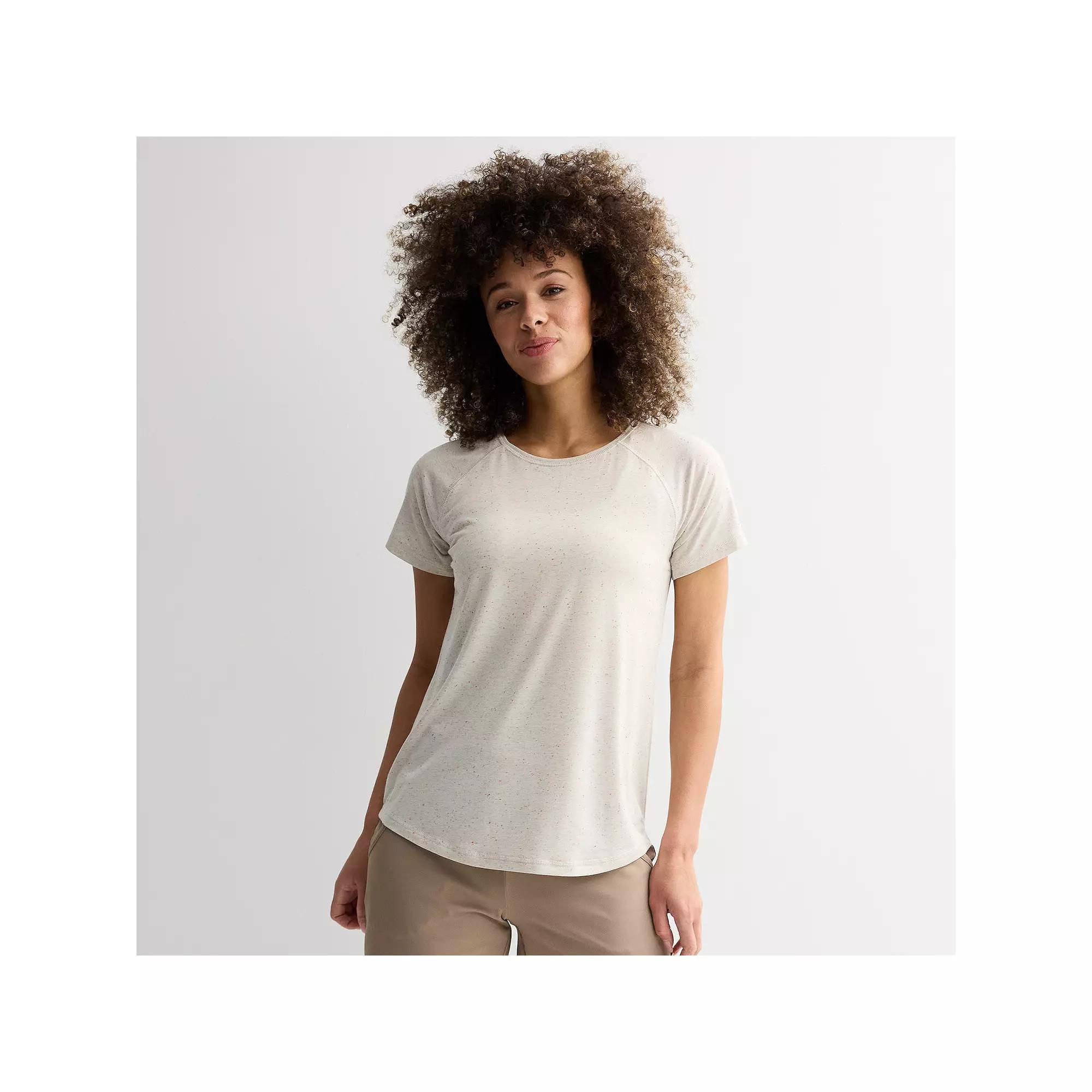 Womens Tek Gear Core Raglan Tee Silver Speckle Product Image