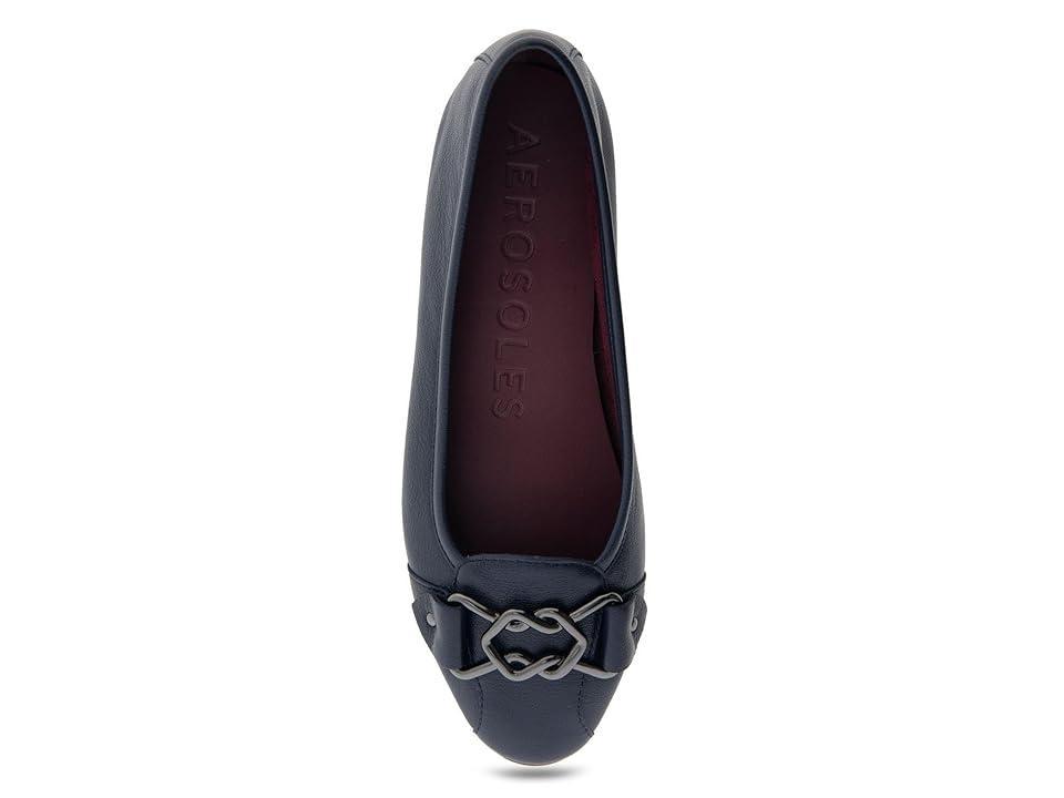 Aerosoles Bia Women's Leather Ballet Flats, Size: 6, Blue Leather Product Image