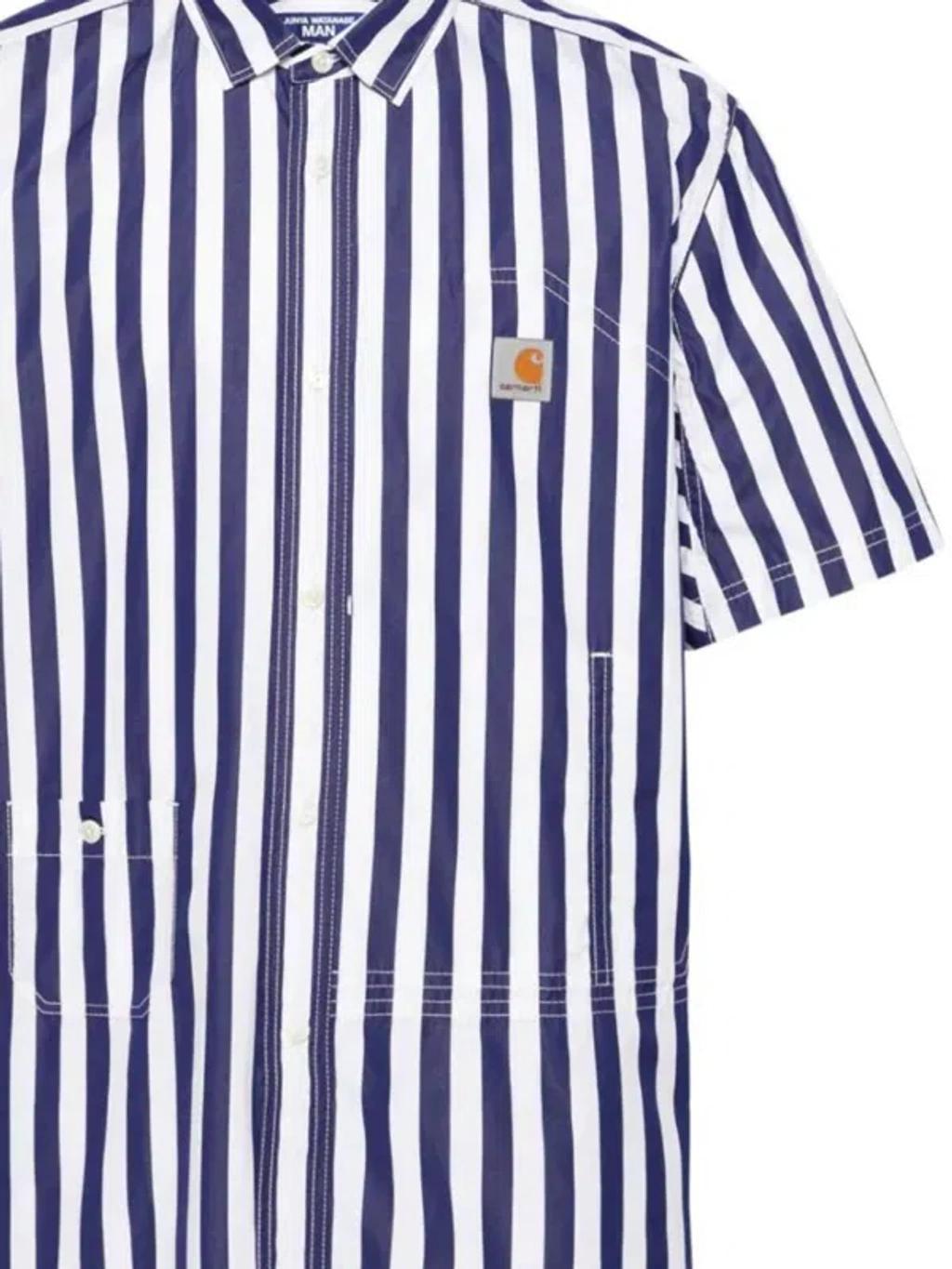 JUNYA WATANABE Shirts In White/nvy Product Image