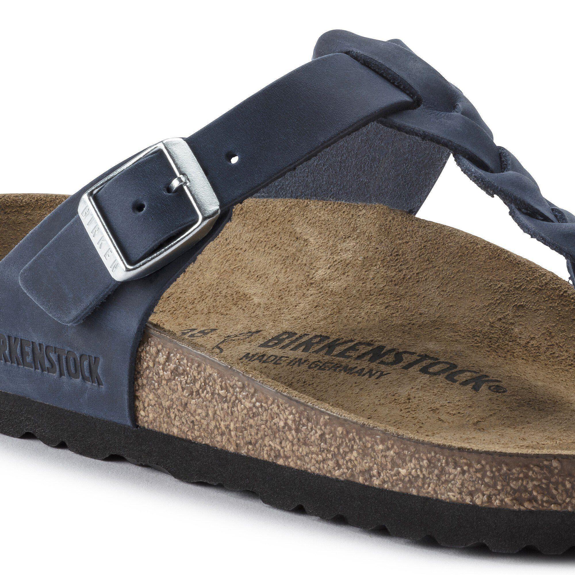 Gizeh Braided Oiled Leather Navy Product Image