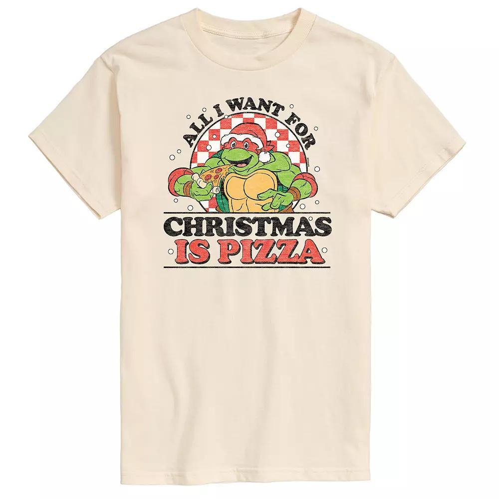 Mens TMNT Christmas Pizza Tee Product Image