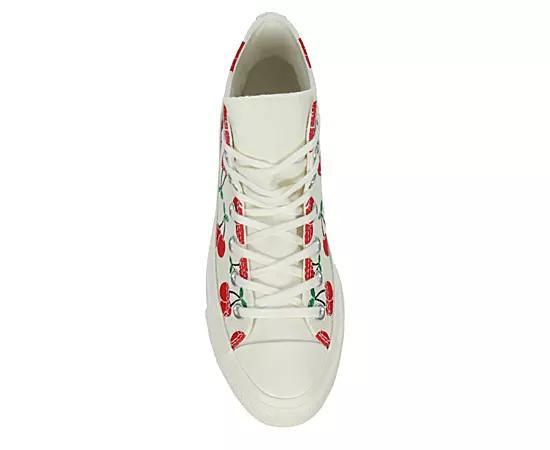 Womens Converse Chuck Taylor All Star Lift High-Top Sneaker - Egret / Cherries Product Image