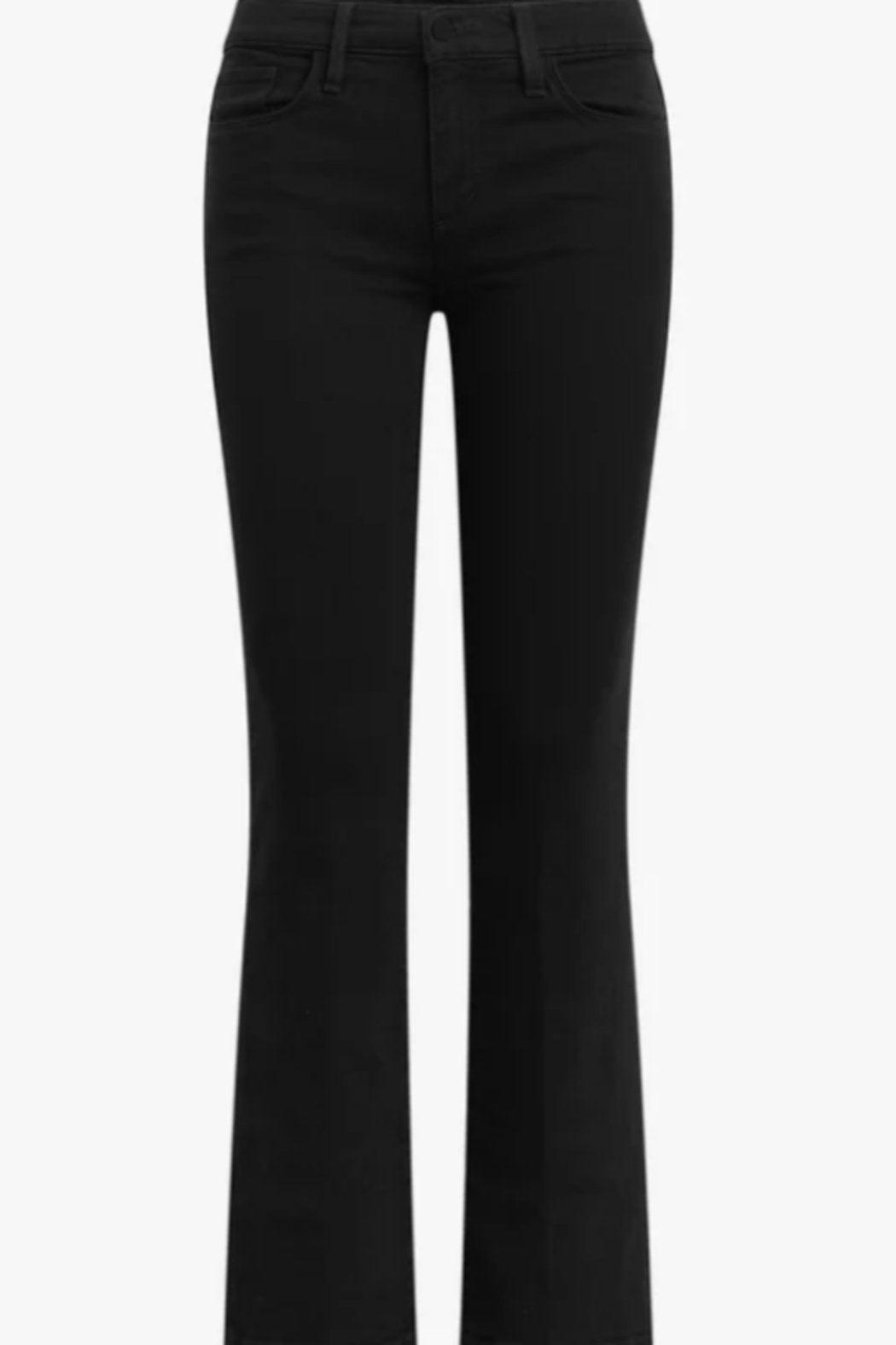 THE PROVCATEUR PETITE BOOTCUT - White & Dark Black Product Image