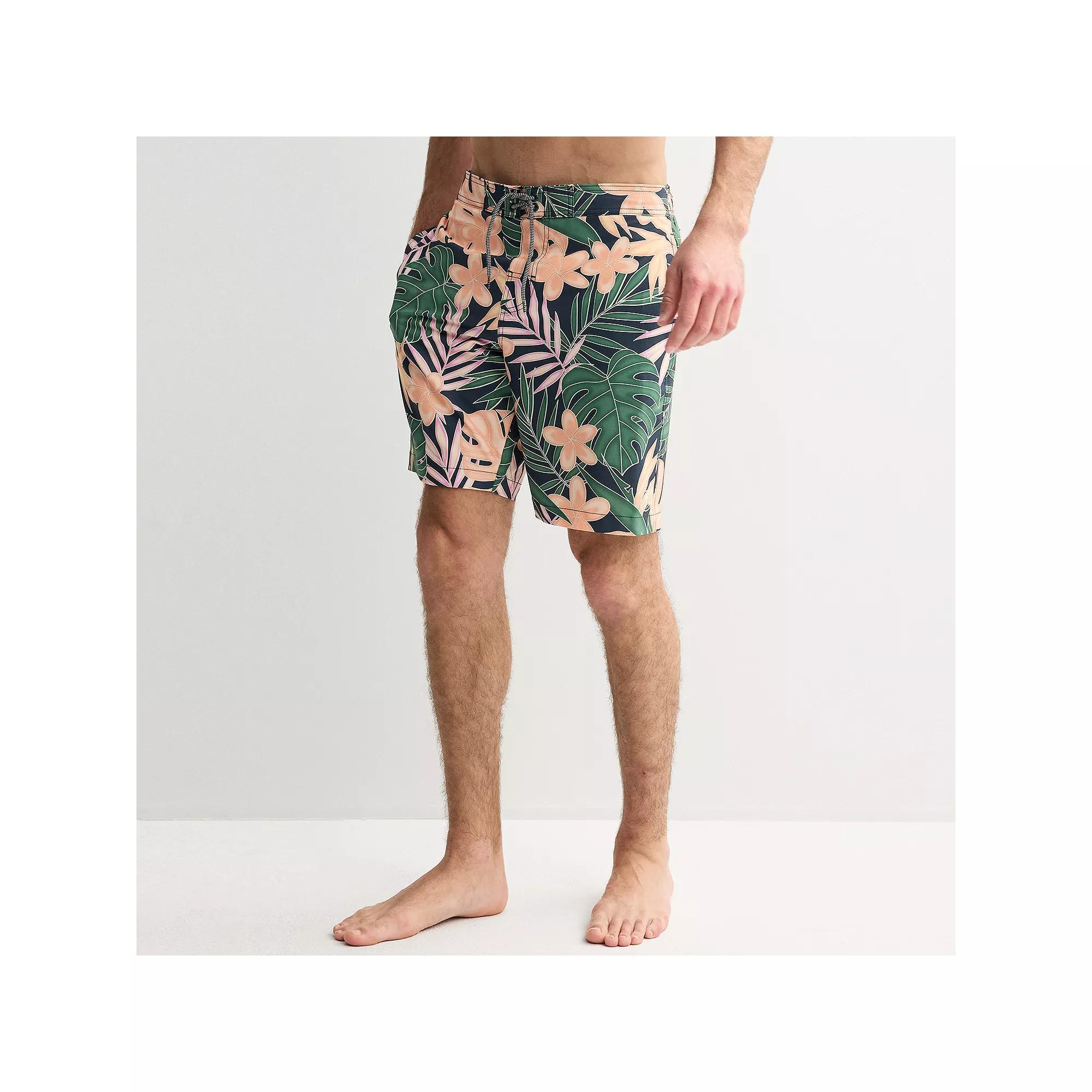 Men's Trinity Coast 9" Elastic Waist Boardshorts, Size: XL, Blue Product Image