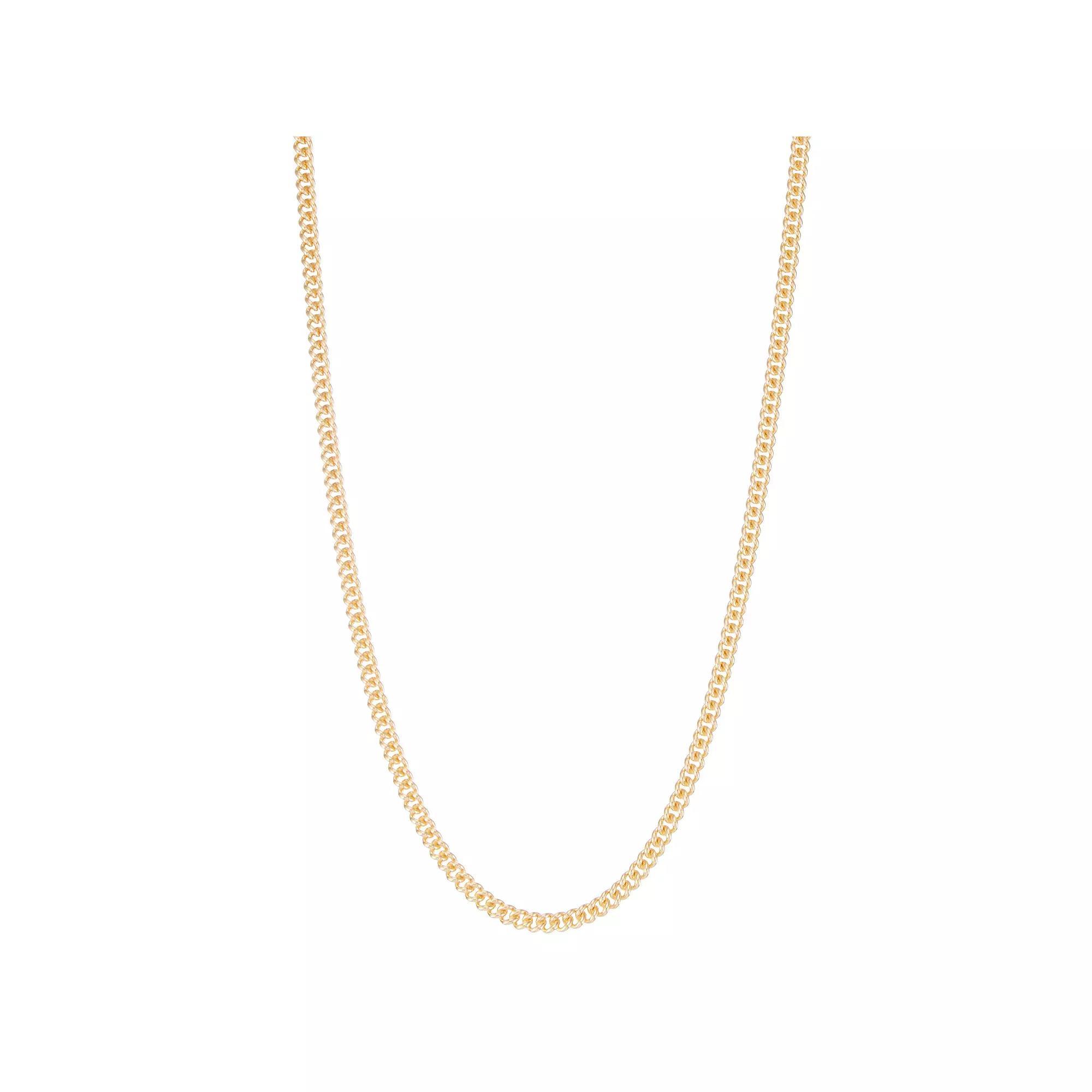Jordan Blue Men's 14k 4.9 mm Gold Filled Curb Chain Necklace, Size: 24", 14k Gold Filled Product Image