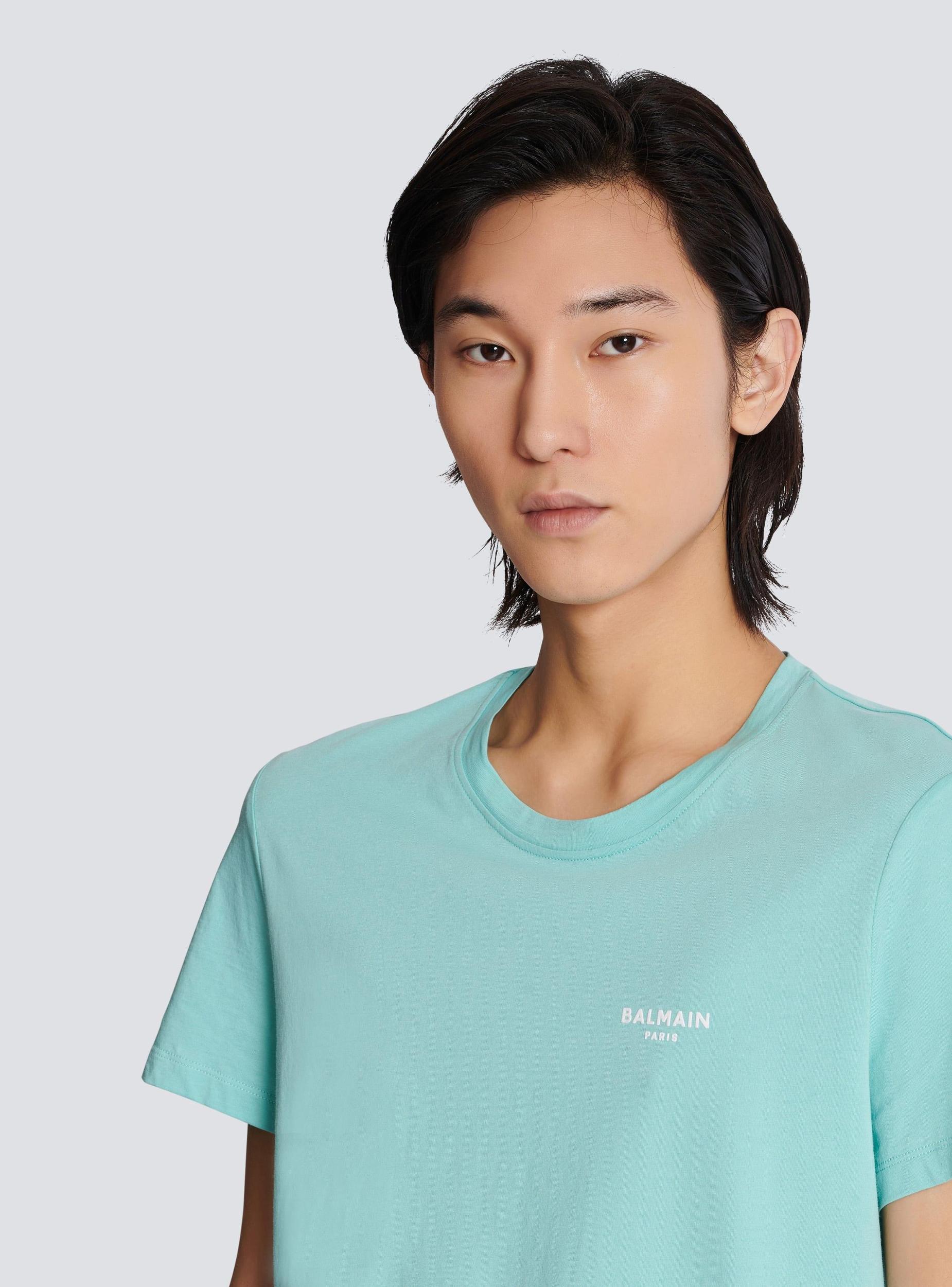 Balmain Paris flocked short-sleeved T-shirt Product Image