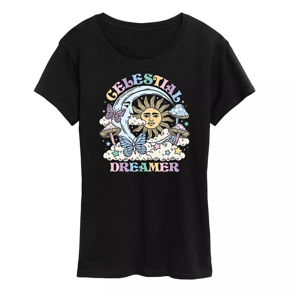 Disney's Alice in Wonderland Cheshire Cat Women's Magical Graphic Tee, Girl's, Size: Small, Heather Grey Product Image