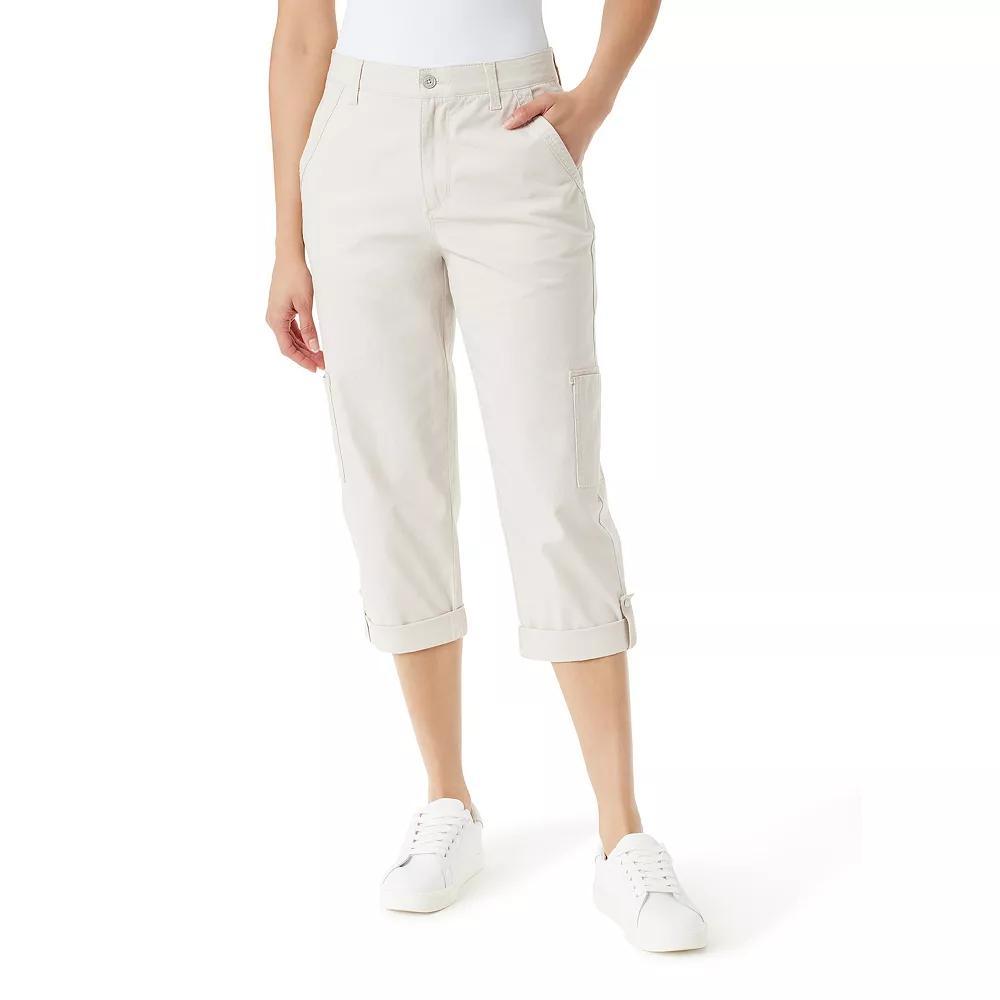 Womens Gloria Vanderbilt Cargo Capris Garden Green Product Image