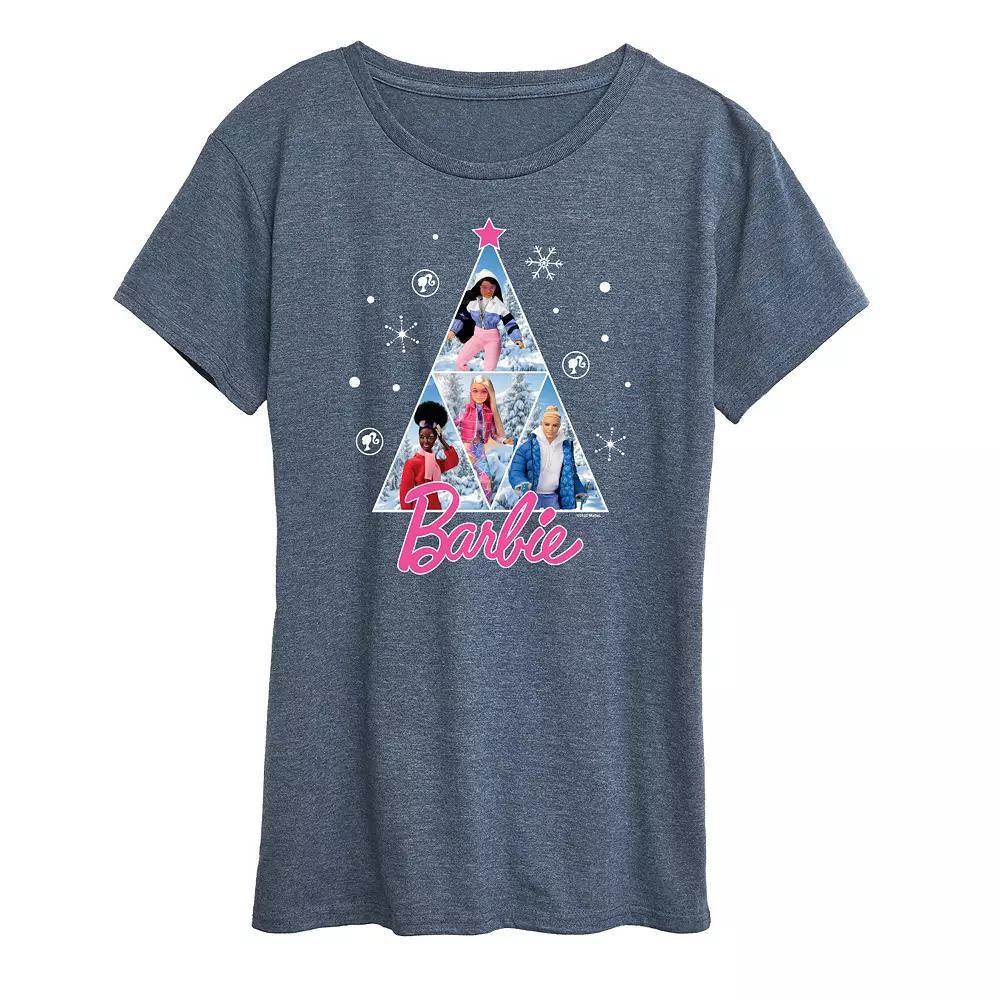 Womens Dr. Seuss Love Stacked Graphic Tee Grey Dark Red Product Image