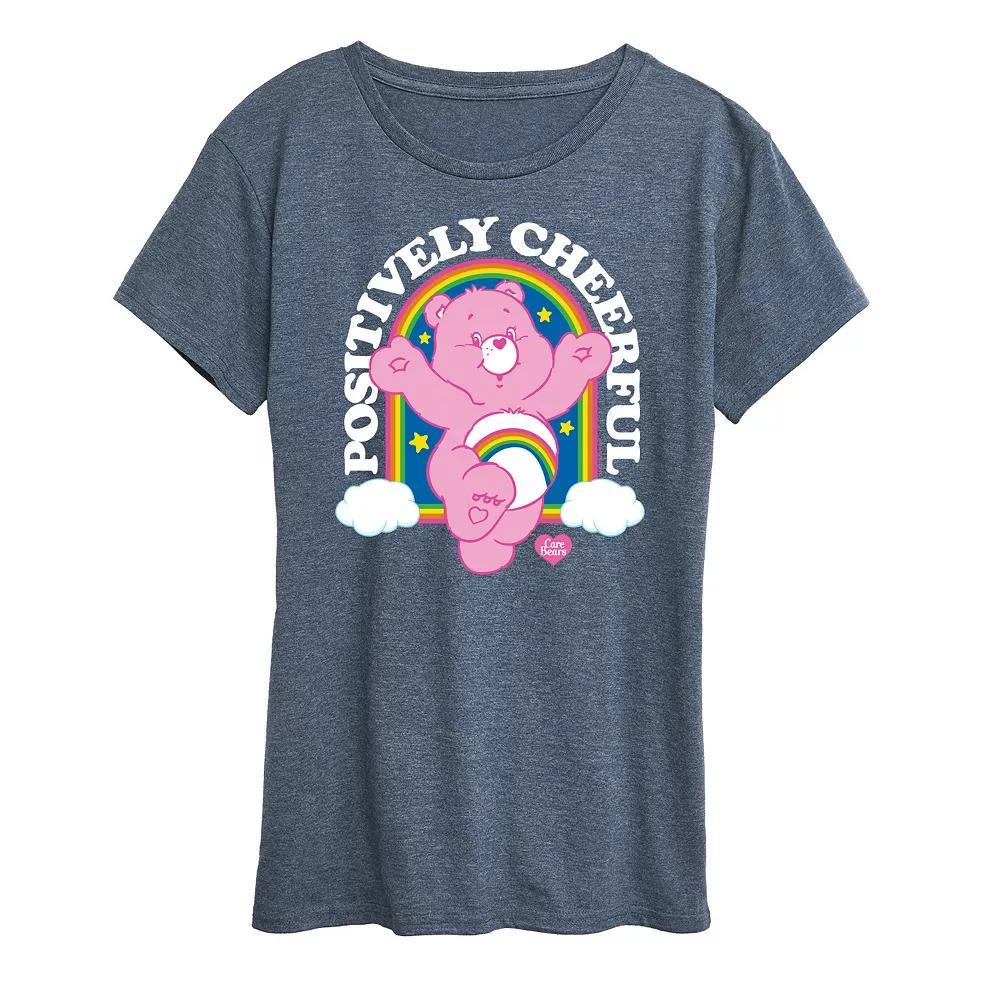 Womens Care Bears Positively Cheerful Graphic Tee, Girls Product Image