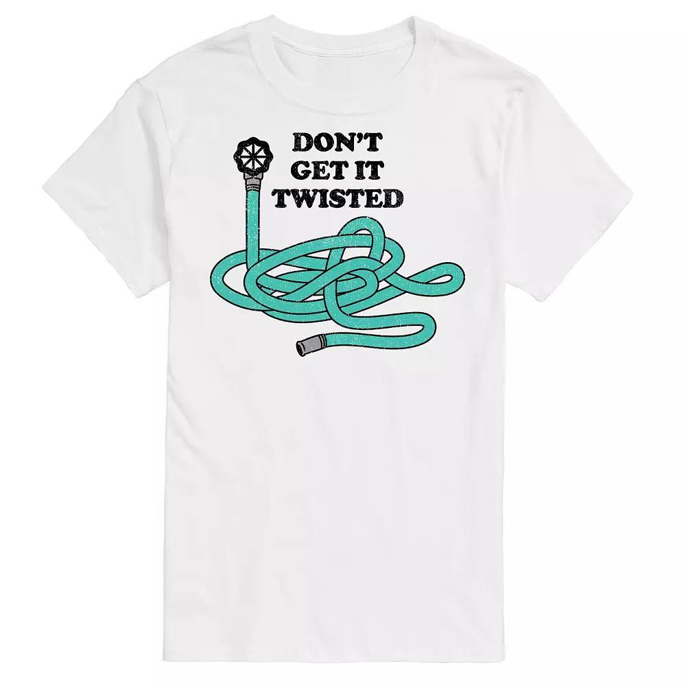 Men's Dont Get It Twisted Graphic Tee, Size: XXL, White Product Image