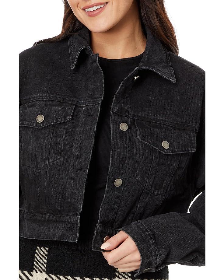 Faux Fur Cropped Jacket Product Image