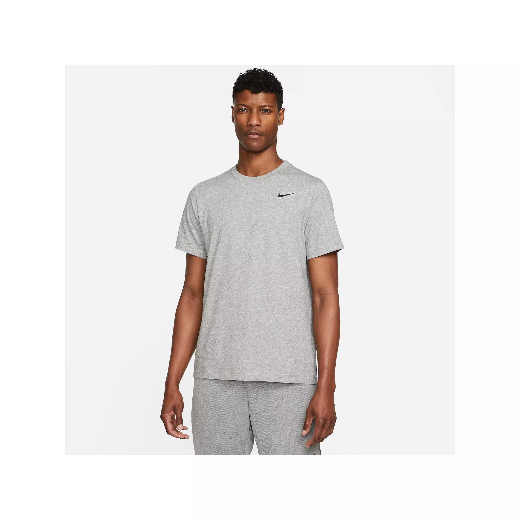 Men's Nike Dri-FIT Training Tee, Size: XL, Carbon Grey Product Image