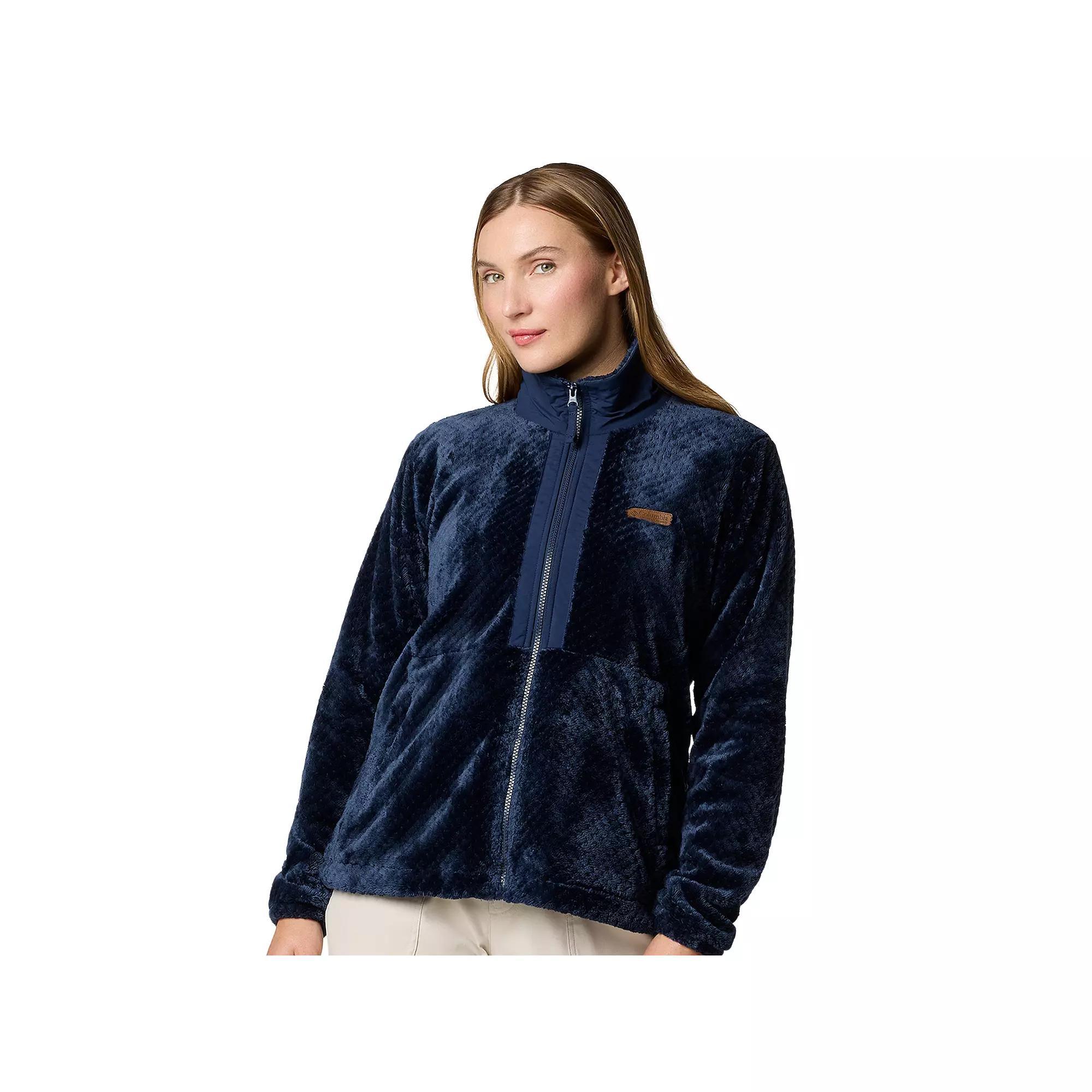 Women's Columbia Fire Side III Full Zip Jacket, Size: Large, Dark Grey Product Image