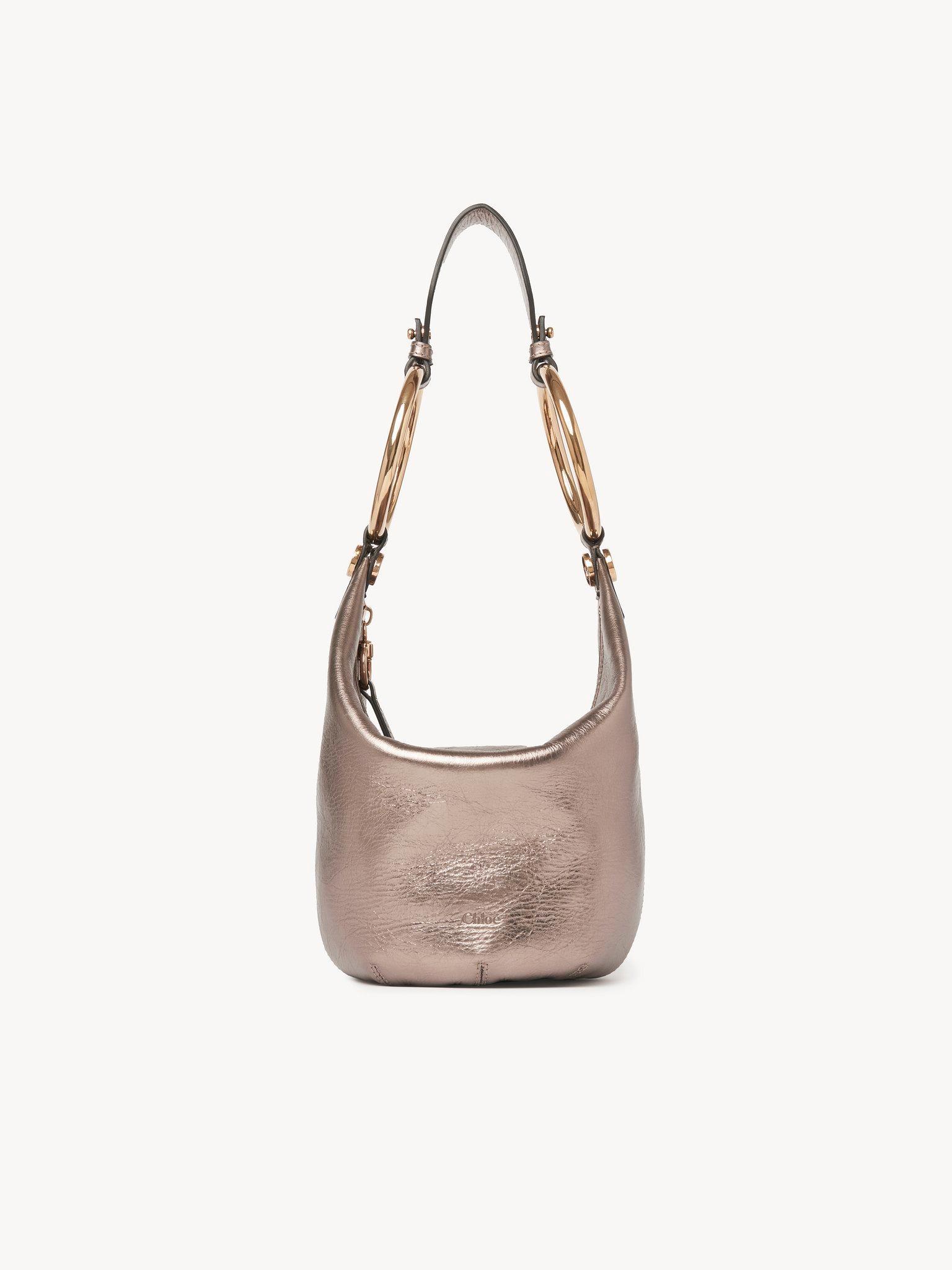 Small Bracelet handbag in metallized leather Product Image