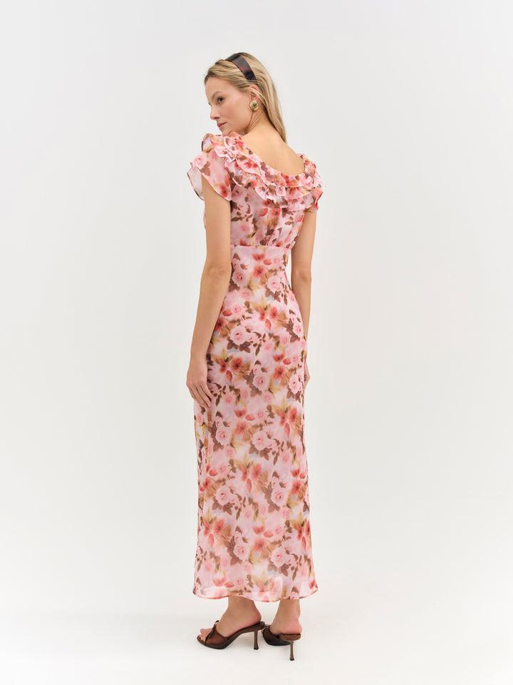 Fallen Floral Maxi Dress — Multi Product Image