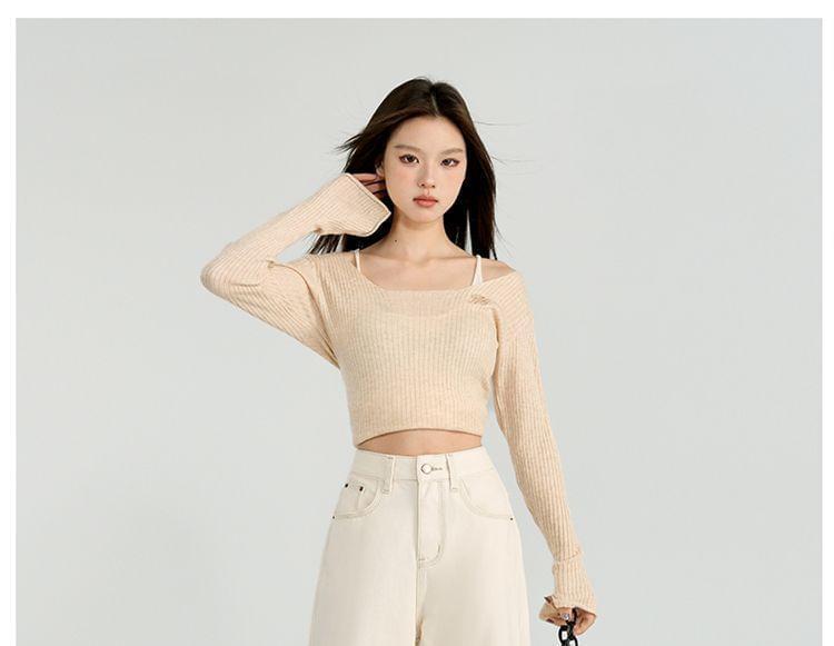 High Waist Plain Fleece Lined Wide Leg Jeans (Various Designs) Product Image