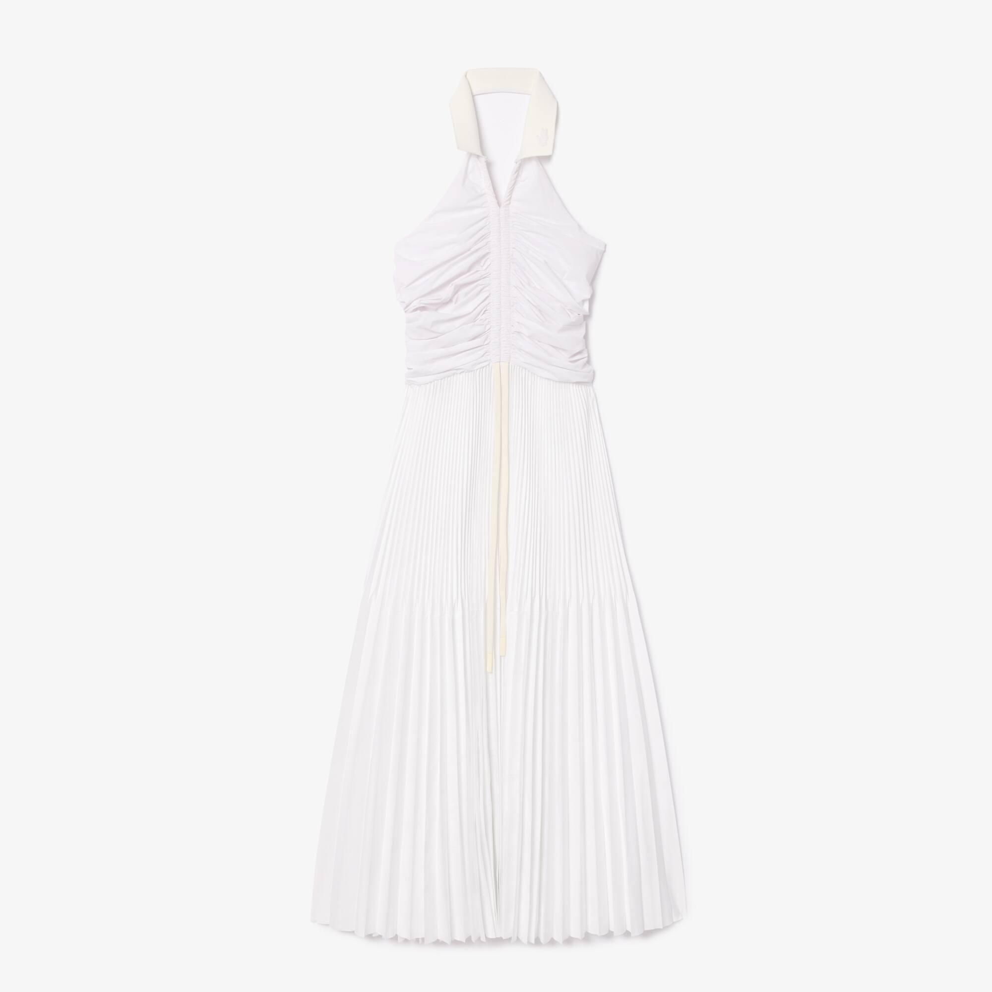 Pleated Sleeveless Polo Dress Product Image