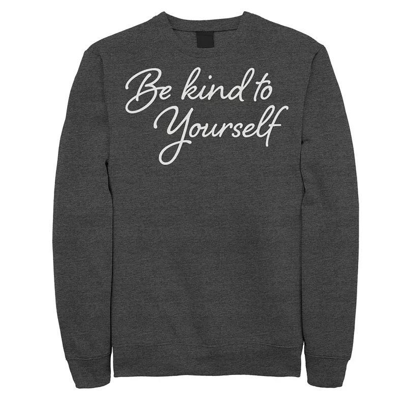 Men's Fifth Sun Kind To Yourself Script Sweatshirt, Size: Large, Grey Heather Product Image