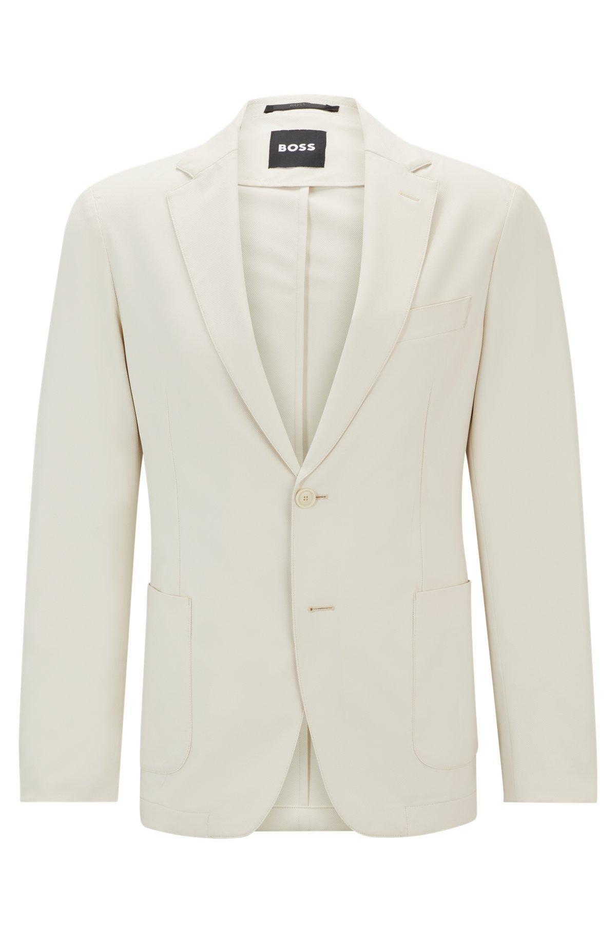 Slim-fit jacket in wrinkle-resistant performance-stretch fabric Product Image