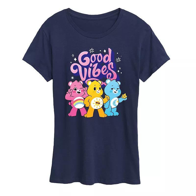 Womens Care Bears Vibes Graphic Tee, Girls Blue Product Image