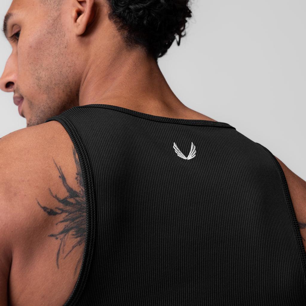 0986. Creora® Tech Ribbed Tank - Space Grey Product Image