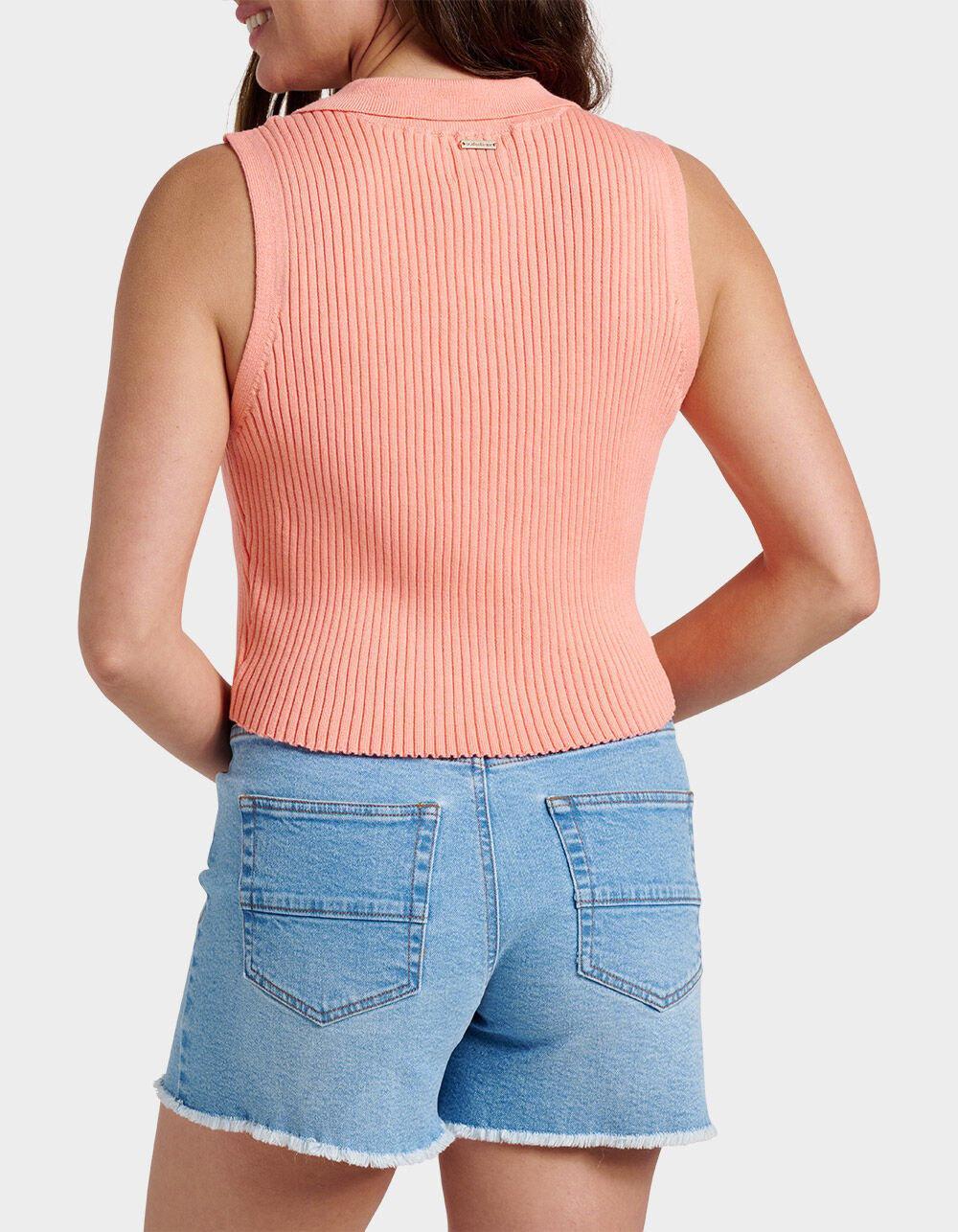 QUIKSILVER Sandbar Sleeveless Lace Up Womens Sweater - PINK Product Image