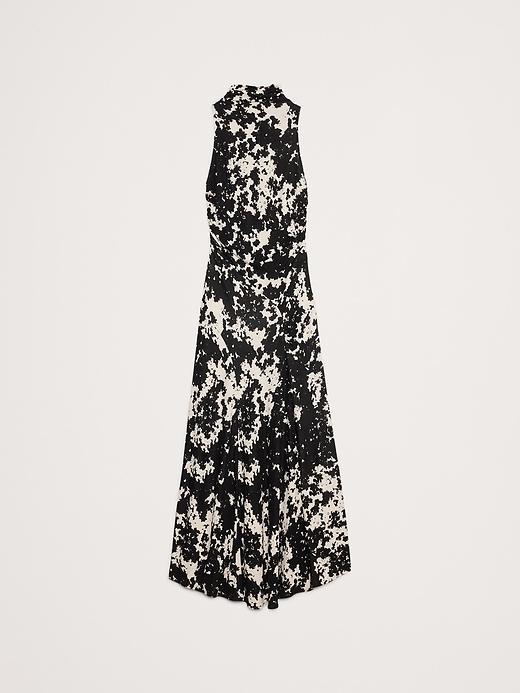Jersey Knit Mock-Neck Maxi Dress Product Image