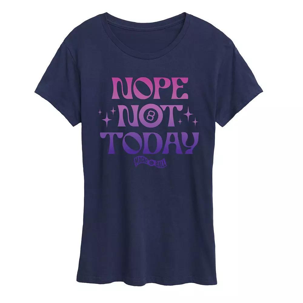 Womens Magic 8 Ball Nope Not Today Graphic Tee Product Image