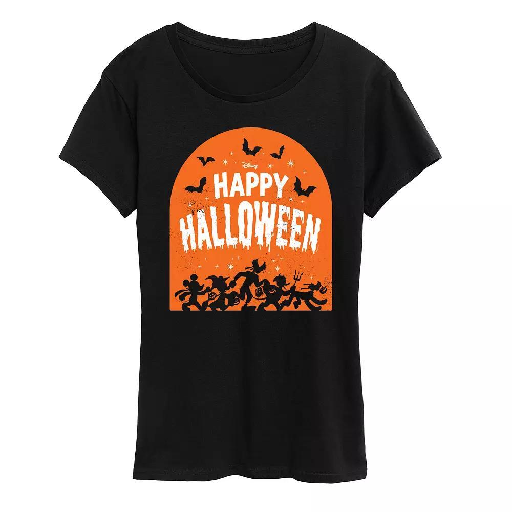 Disneys Mickey Mouse & Friends Womens Happy Halloween Graphic Tee Product Image