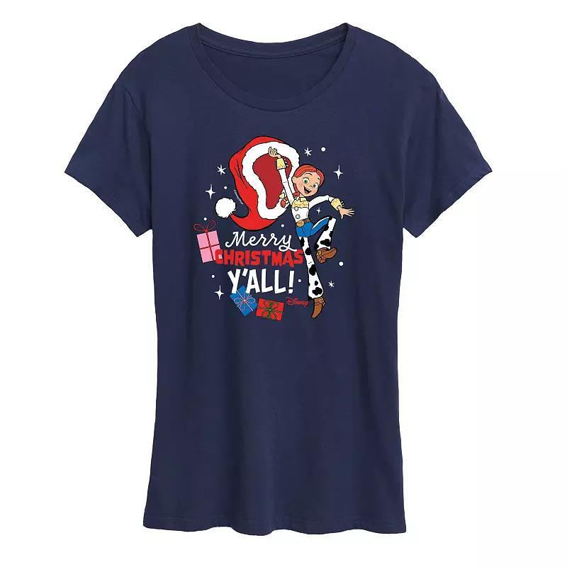 Disney / Pixars Toy Story Womens Christmas Jessie Graphic Tee, Girls Heather Grey Product Image