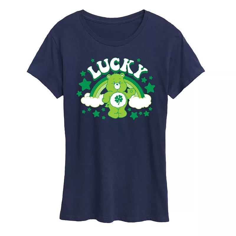 Women's Care Bears Lucky Graphic Tee, Girl's, Size: XL, Blue Product Image