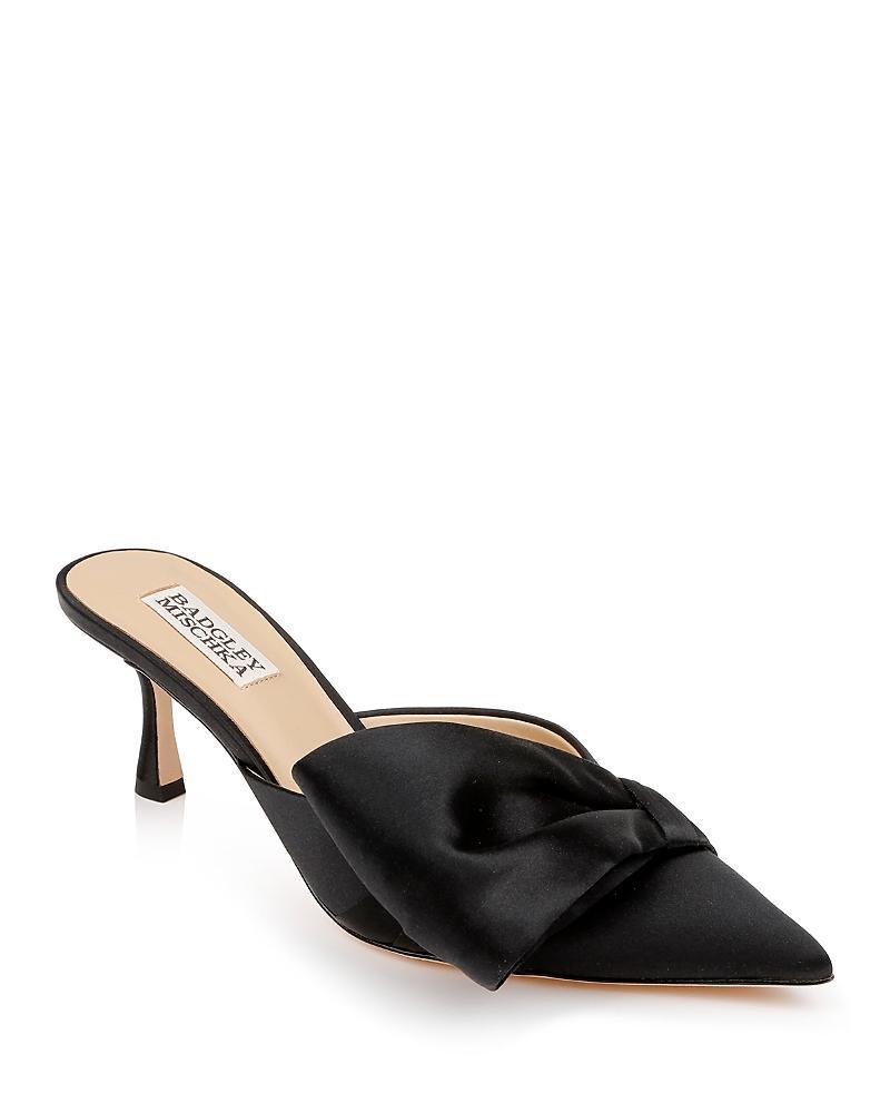 Womens Alaya 65MM Satin Mule-Style Pumps Product Image