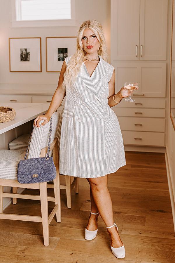 Country Club Chic Wrap Dress Curves Product Image