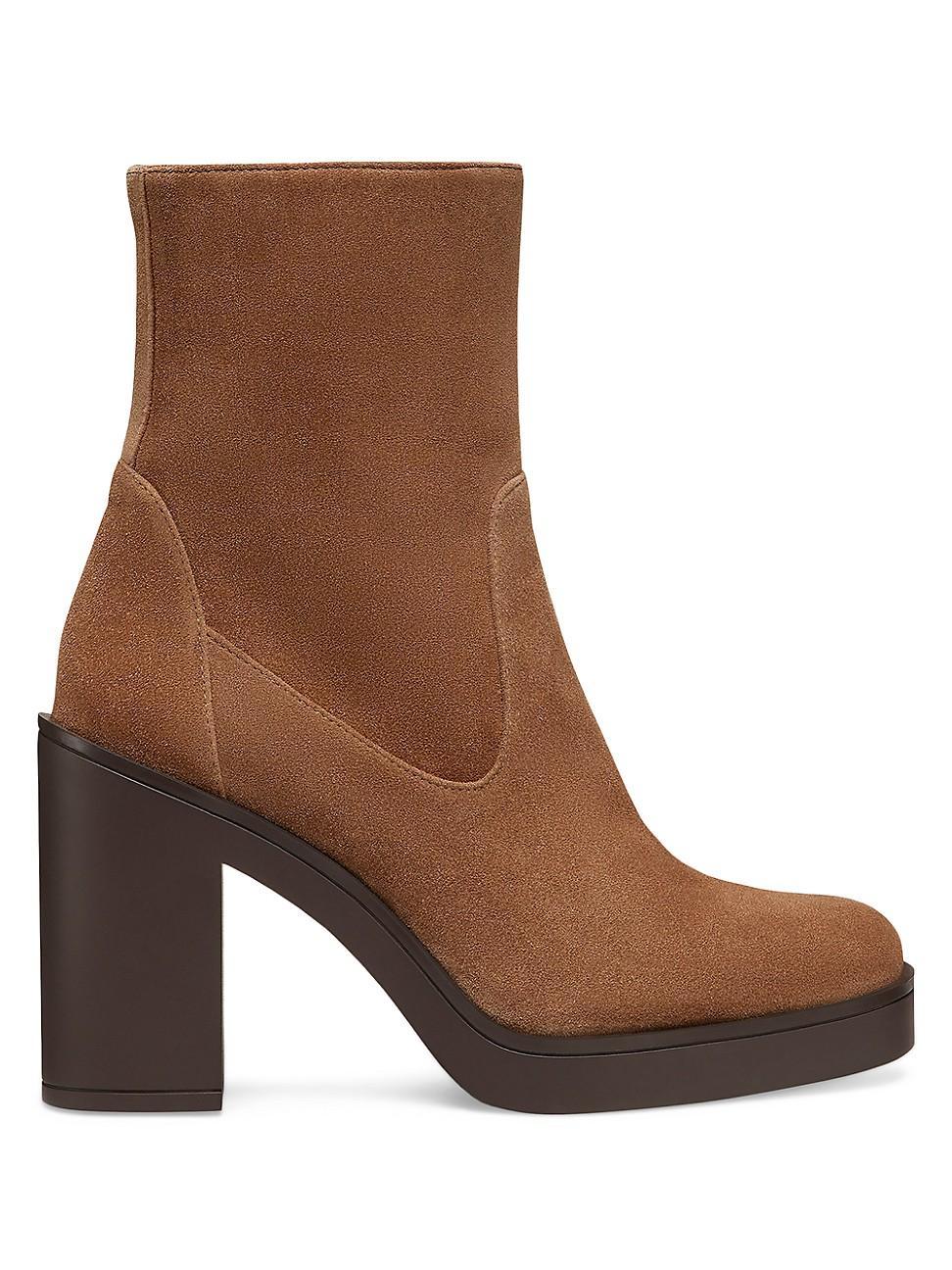 Stuart Weitzman Womens Bethenny 80 Block Heel Booties Product Image