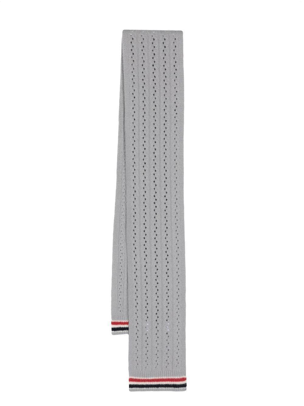 cable pointelle-knit scarf Product Image