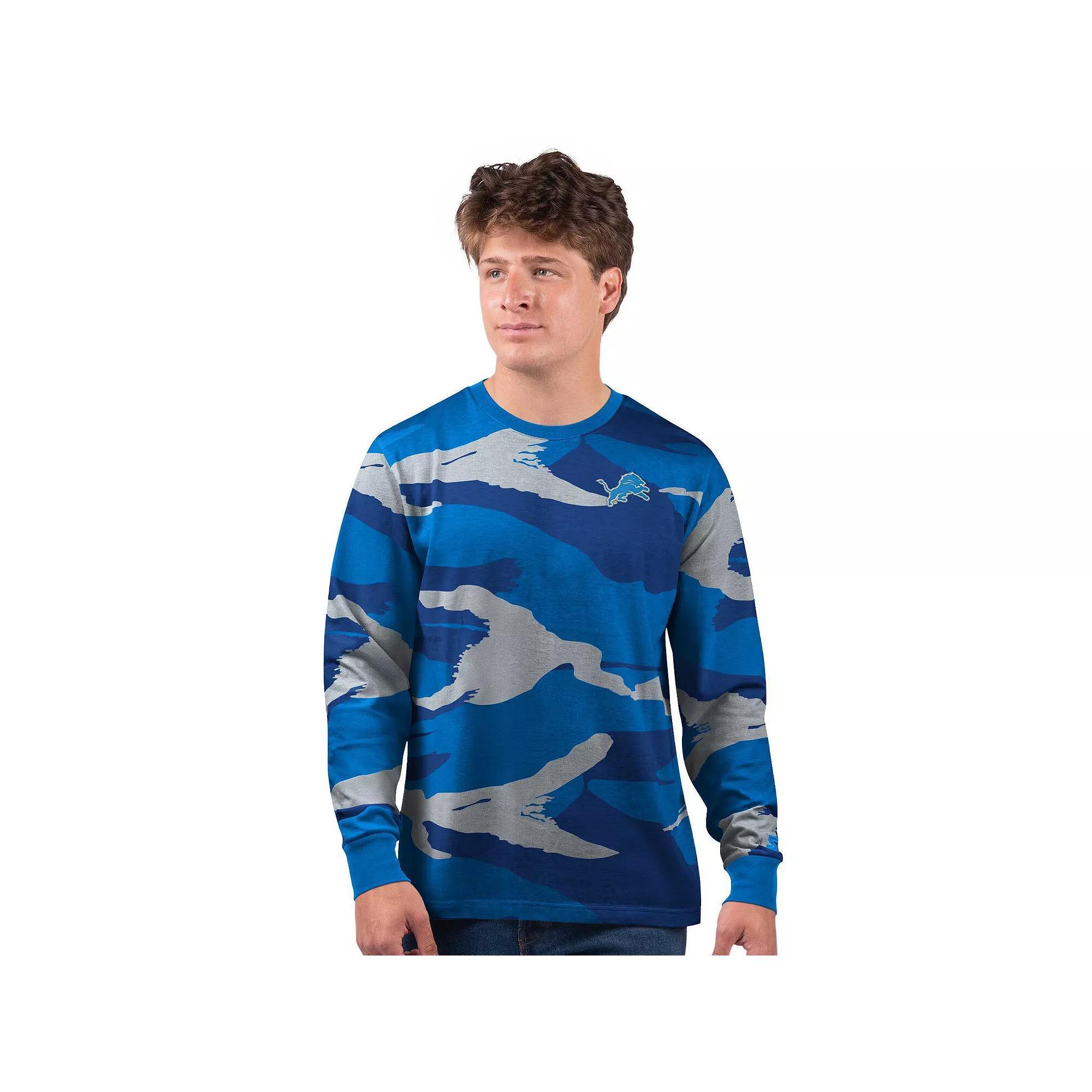 Men's Starter Royal/Gray Seattle Seahawks Thursday Night Gridiron Vintage Logo Long Sleeve T-Shirt, Size: 4XL, Blue Product Image