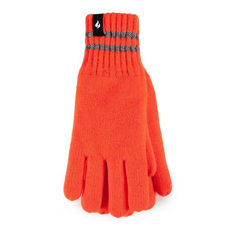Men's Heat Holders Worxx Heatweaver Lined Flat Knit Reflective Gloves, Size: Medium/Large, Bright Yellow Product Image