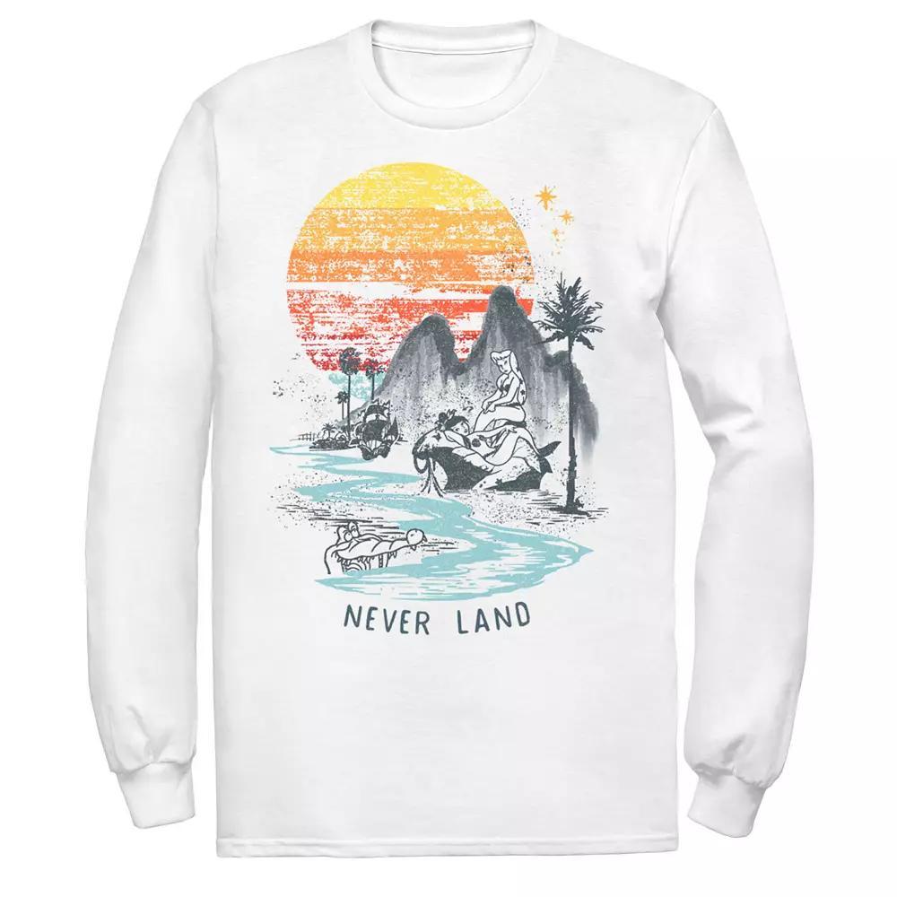 Men's Disney Peter Pan Mermaids In Never Land Tee, Size: Large, White Product Image