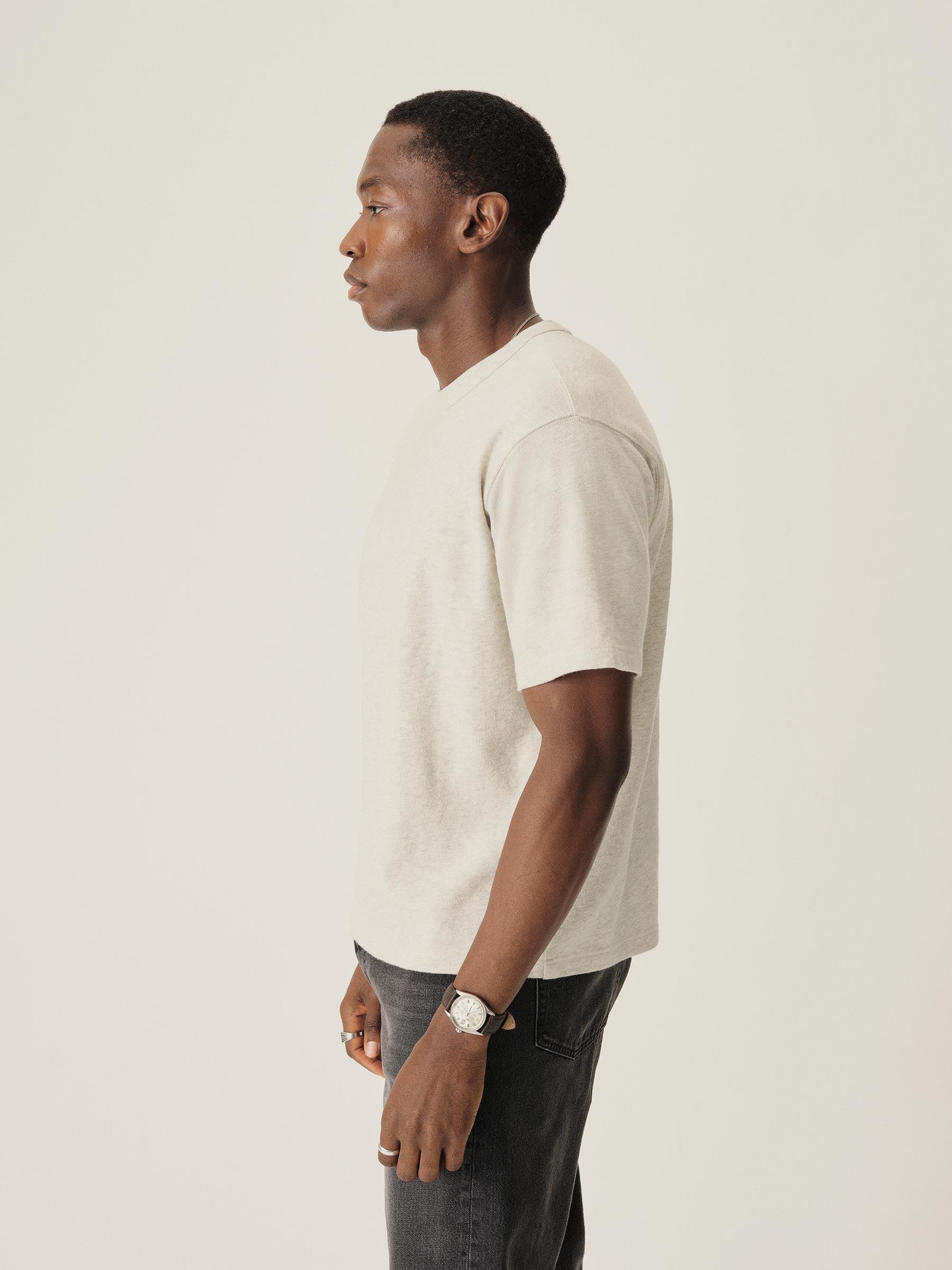 Heather Oat Field-Spec 90S Boxy Heavy Tee Product Image