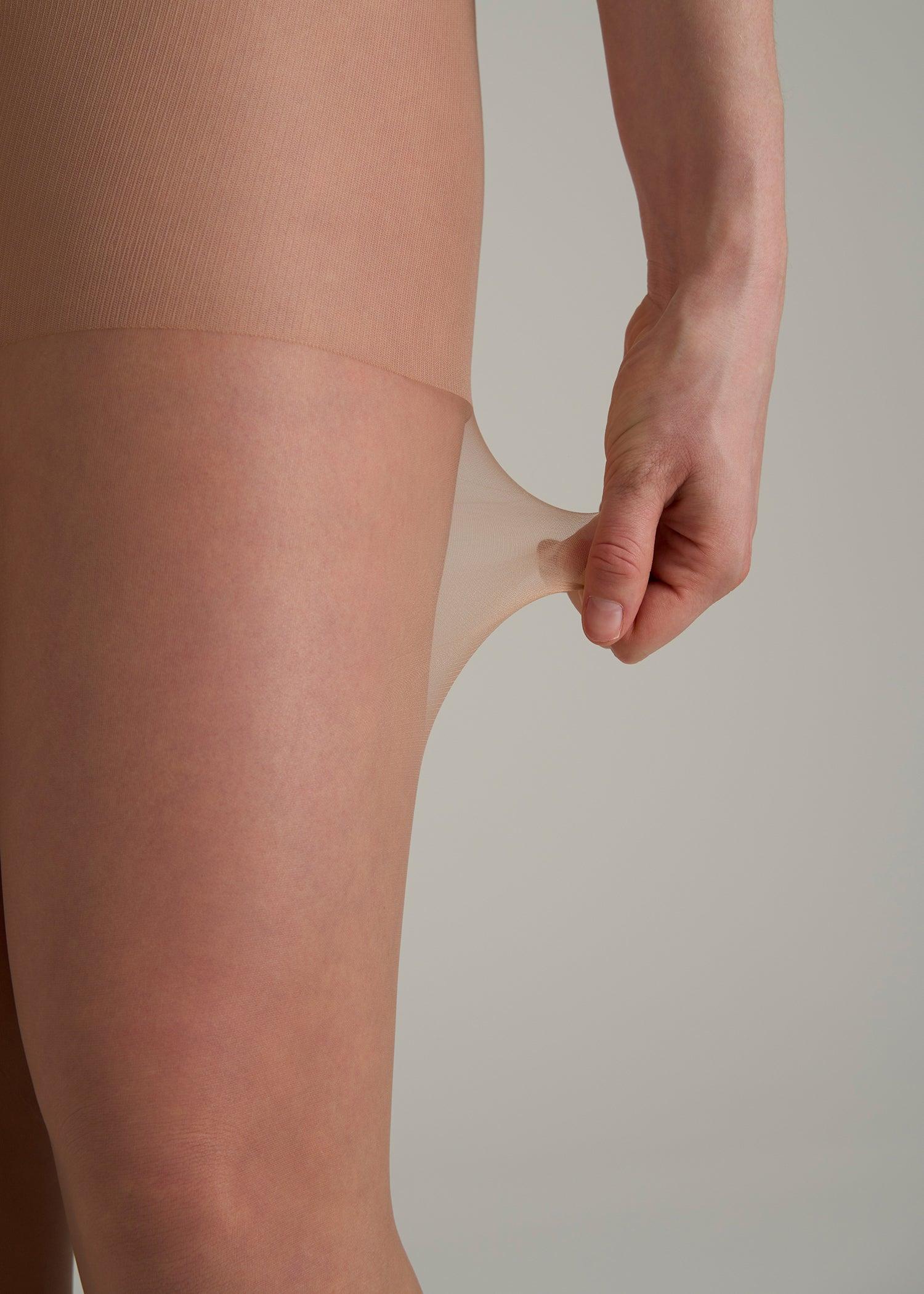 Ultra Sheer Pantyhose for Tall Women in Honey Product Image